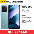 POCO C85 Global Version Smartphone NFC 128GB 256GB MediaTek Helio G81-Ultra 6.9" Dot Drop Display 50MP Main Camera 6000mAh