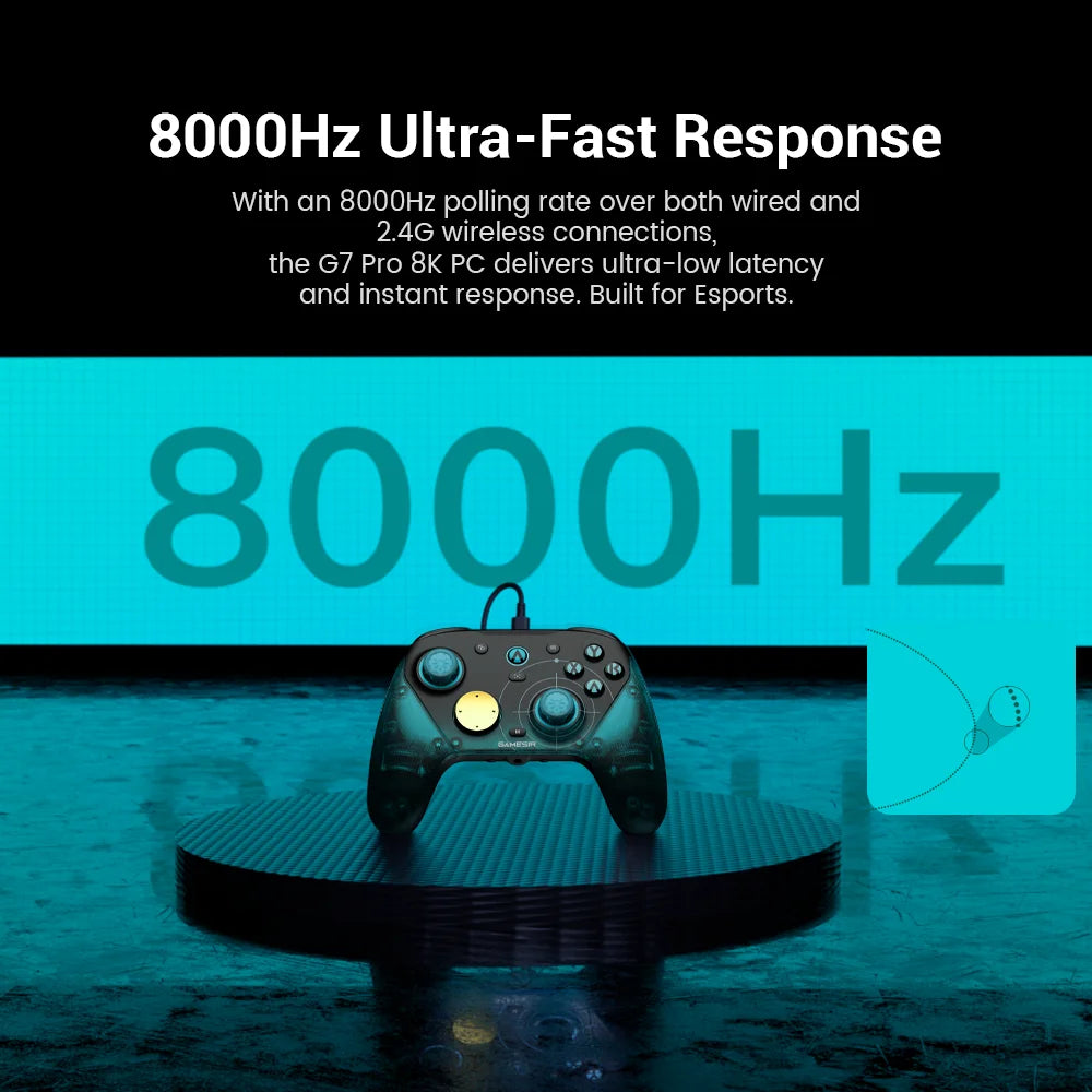GameSir G7 Pro 8K Aimlabs Edition Wireless Switch Controller 8000Hz Polling Rate Gamepad, TMR Gen-2 Joystick Hall Effect Trigger