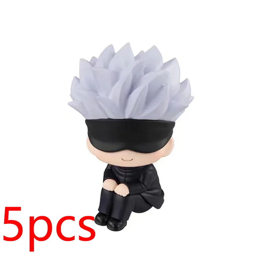 6.5cm Anime Jujutsu Kaisen Figure Itadori Yuji Gojo Satori Fushiguro Megumi Kugisaki Kawaii Toy Car Decoration PVC Model Gift