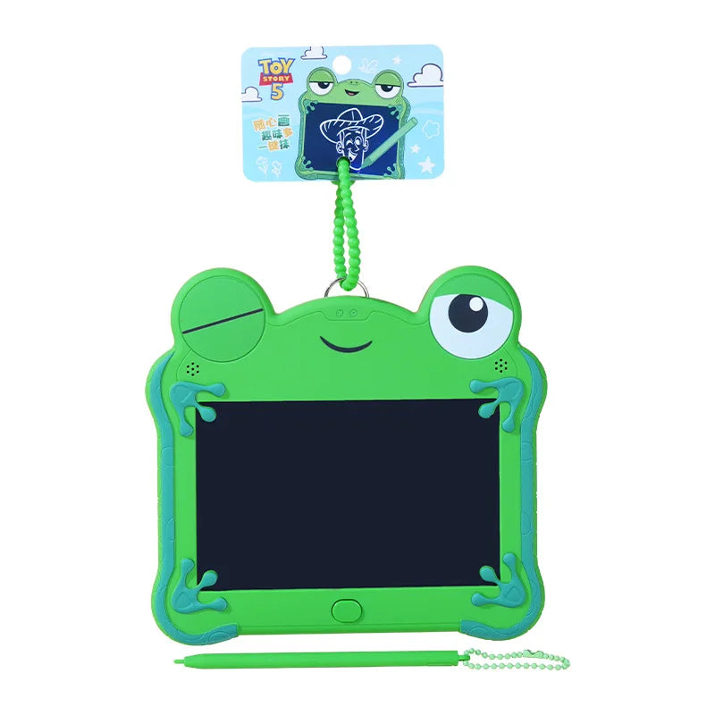Toy Story 5 Authentic Frog Lilypad LCD Tablet Keychain Erasable Drawing  Boys Puzzle Drawing Erasable Handwritten Bag Pendant