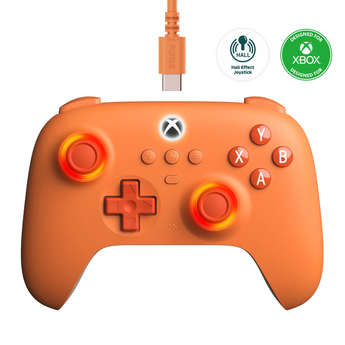 8BitDo Ultimate C Wired Controller USB Gamepad with Hall Effect Joysticks for PC Windows and Xbox Series X、Series S, Xbox One,.