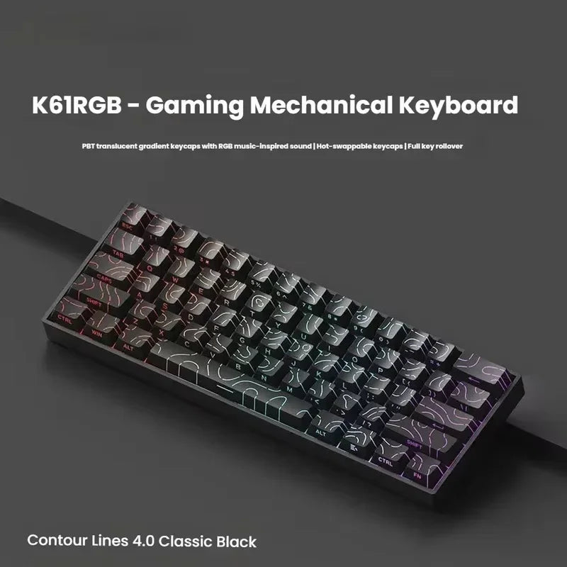 X68 HE Rapid Trigger Keyboard 8000Hz Magnetic 0.01mm RT Accuracy Wired Ergonomics Gaming Esports Keyboard Win Macos