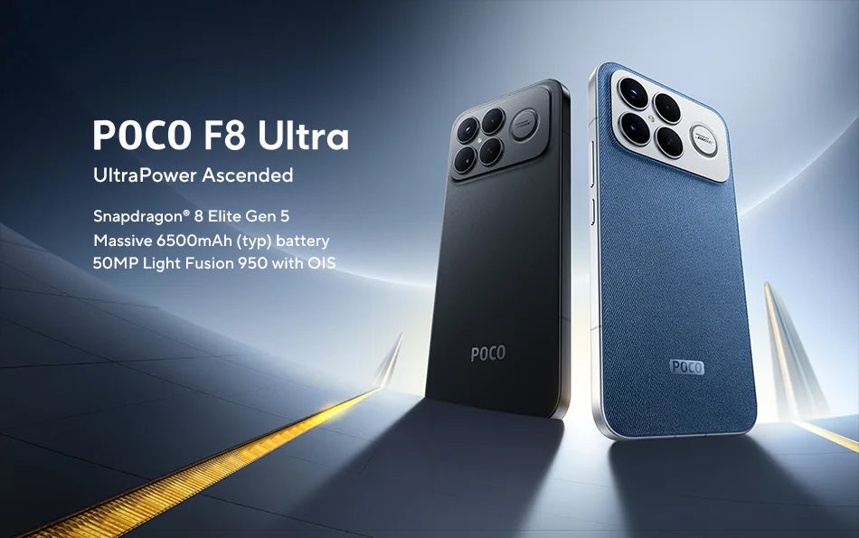 POCO F8 Ultra【World Premiere】Global Version Smartphone Snapdragon 8 Elite Gen 5 50MP 6.9" 120Hz display 6500mAh battery