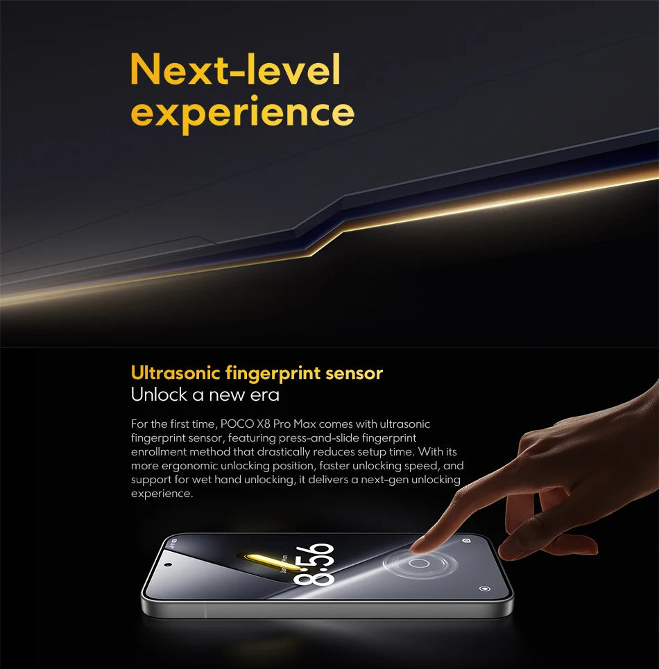 【World Premiere】Global Version  POCO X8 Pro Max 8500mAh Smartphone Dimensity 9500s 6.83'' 1.5K 120Hz Ultra-Bright AMOLED Display