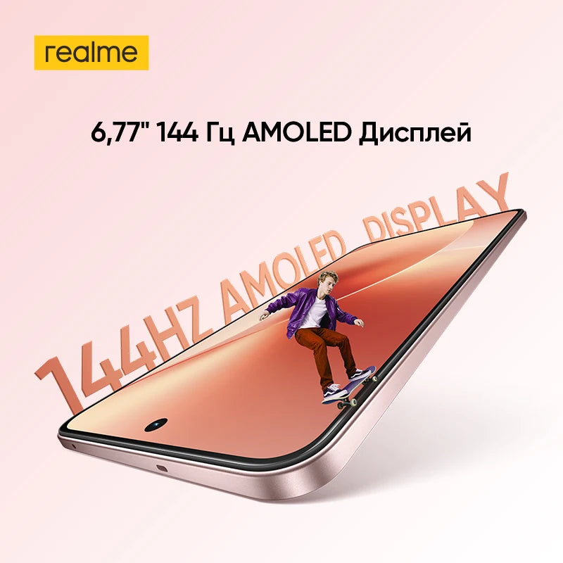 [World Premiere] realme 15 5G Smartphone Dimensity 7300+ 5G Chipset 6.77" 144Hz AMOLED Display NFC