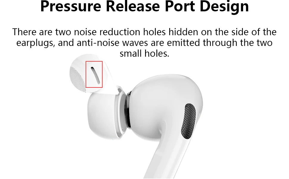 KUTOU 4 Pairs Liquid Silicone Ear Tips for Airpods Pro 1 2 Noise Reduction Pad Earplugs Boxed Ear Caps Comes with Cleaning Pen