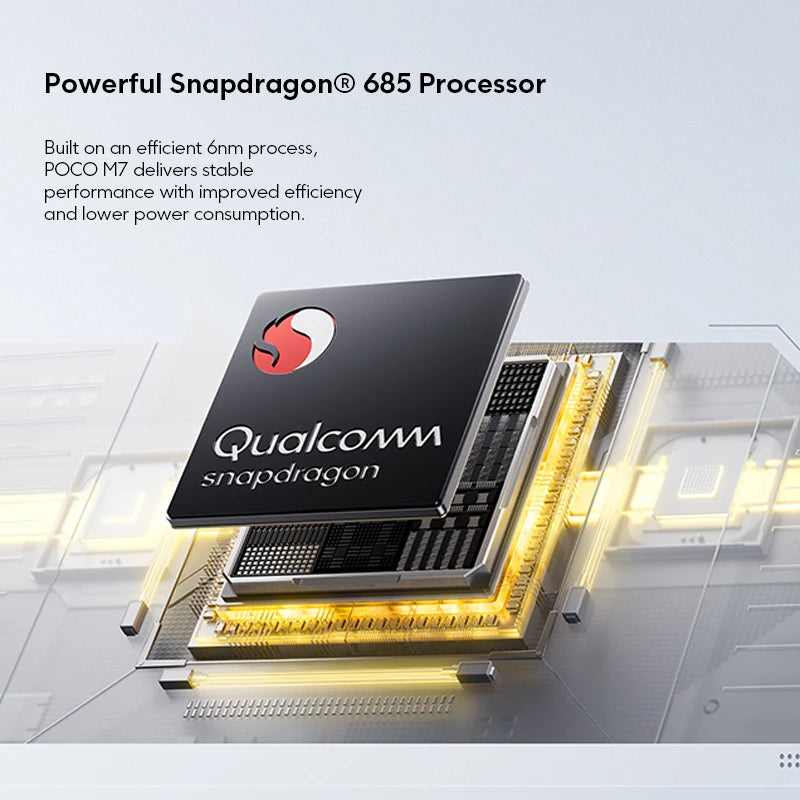 【World Premiere】POCO M7 Global Version Smartphone Snapdragon 685 7000mAh battery Immersive 6.9" FHD+ Display NFC 33W Charging