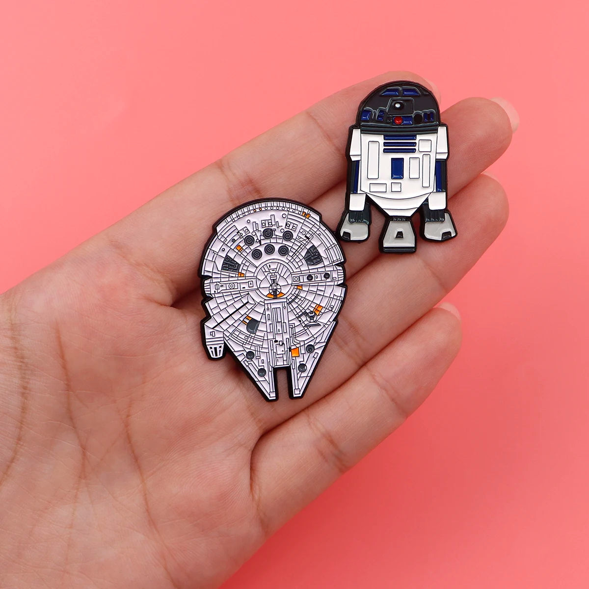 Classic Enamel Pins Cool Brooches Badges for Backpacks Jackets Hats Retro Sci-Fi Collection Gift for Fans Cosplay Accessories