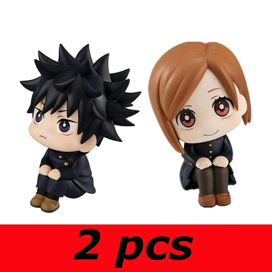 6.5cm Anime Jujutsu Kaisen Figure Itadori Yuji Gojo Satori Fushiguro Megumi Kugisaki Kawaii Toy Car Decoration PVC Model Gift