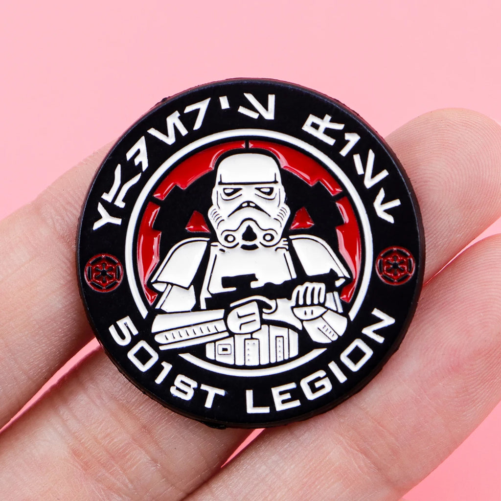 Classic Enamel Pins Cool Brooches Badges for Backpacks Jackets Hats Retro Sci-Fi Collection Gift for Fans Cosplay Accessories