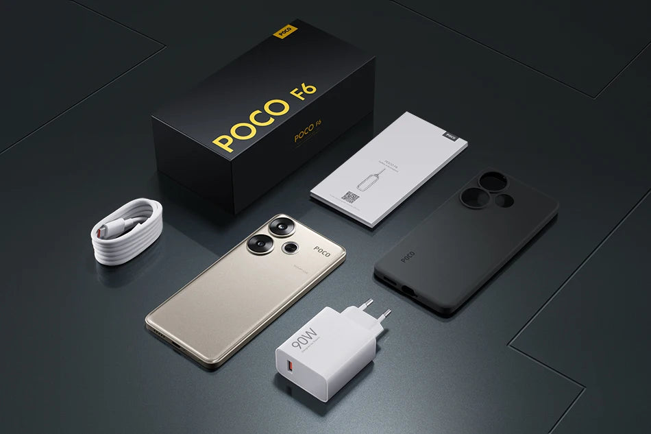 Global Version POCO F6 5G Smartphone Snapdragon®8s Gen 3 NFC 120Hz Flow AMOLED 90W Turbo Charging 5000mAh 50MP Camera NFC