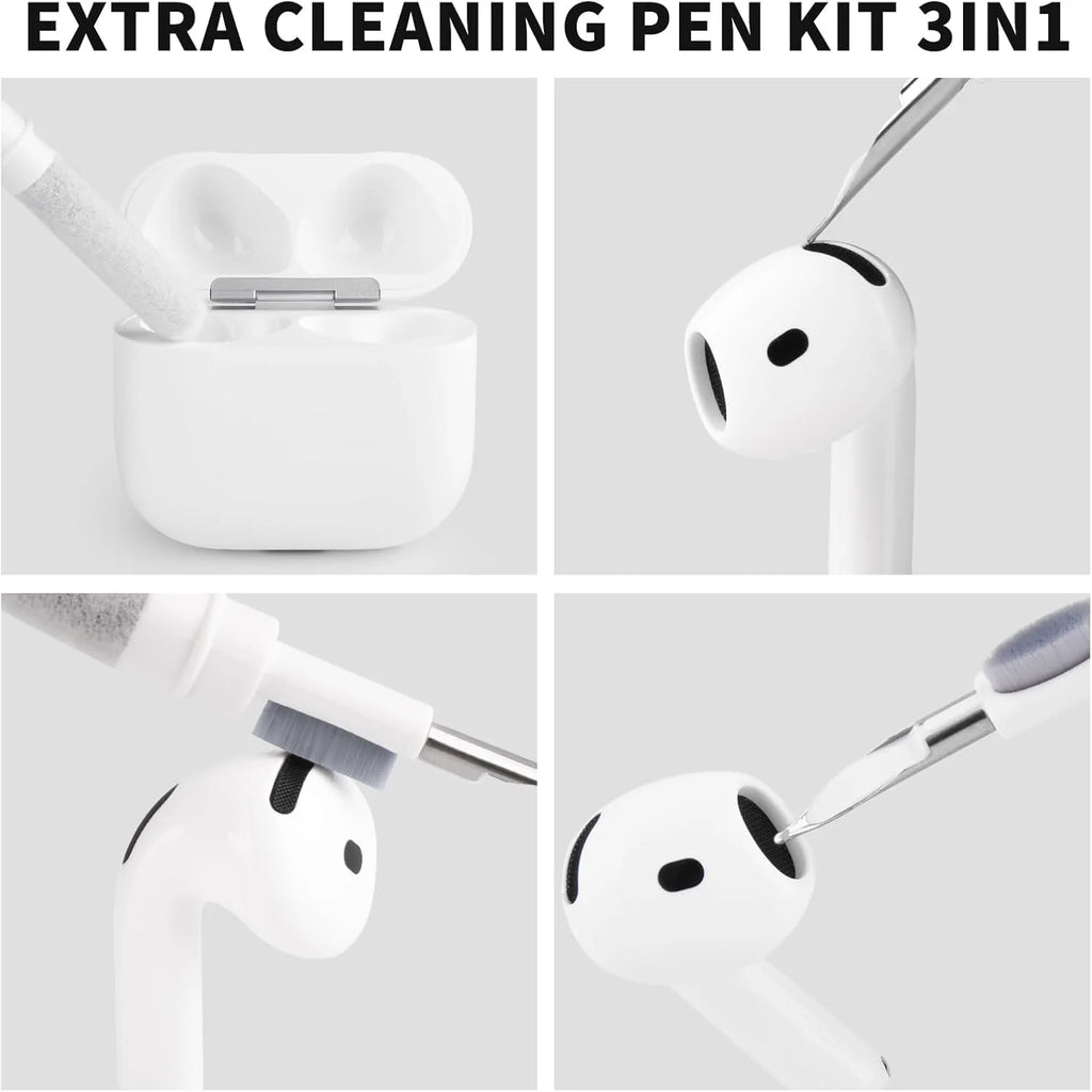 KUTOU 4 Pairs Liquid Silicone Ear Tips for Airpods Pro 1 2 Noise Reduction Pad Earplugs Boxed Ear Caps Comes with Cleaning Pen