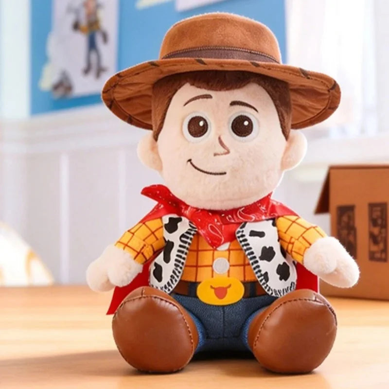 Genuine Toy Story 5 Soft Cuddly Plush Woody Jessie Lilypad Smarty Pants Atlas Stuffed Doll Desktop Collectible Display Ornament