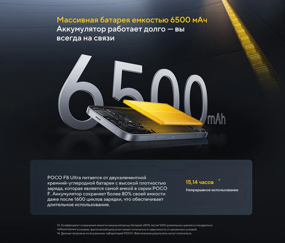 POCO F8 Ultra【World Premiere】Global Version Smartphone Snapdragon 8 Elite Gen 5 50MP 6.9" 120Hz display 6500mAh battery