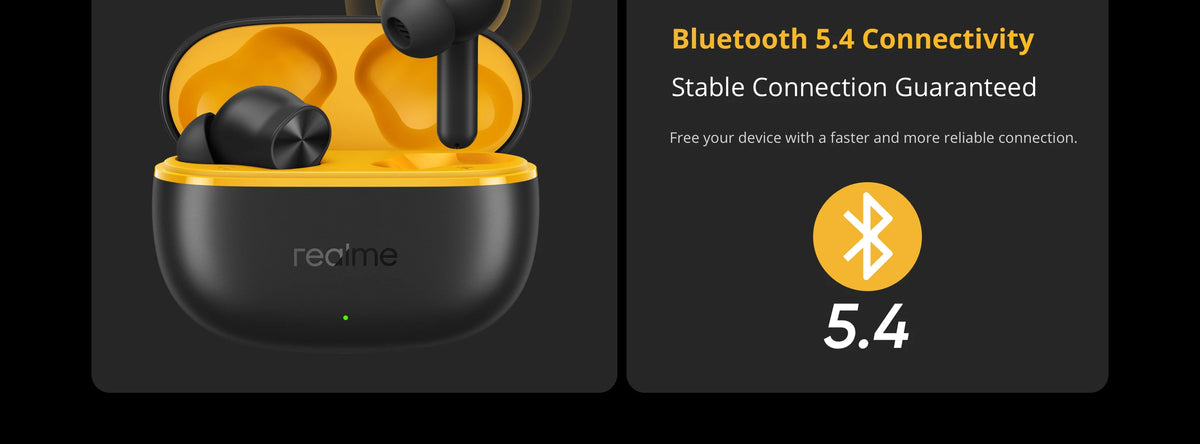 realme Buds T200 Lite TWS Earphone 12.4mm Dynamic Bass Driver Up to 48 Hours of Playback AI Deep Noise Cancellation Bluetooth5.4