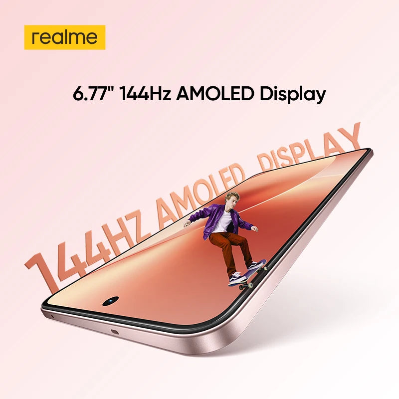 [World Premiere] realme 15 5G Smartphone Dimensity 7300+ 5G Processor 6.77"144Hz AMOLED Display NFC