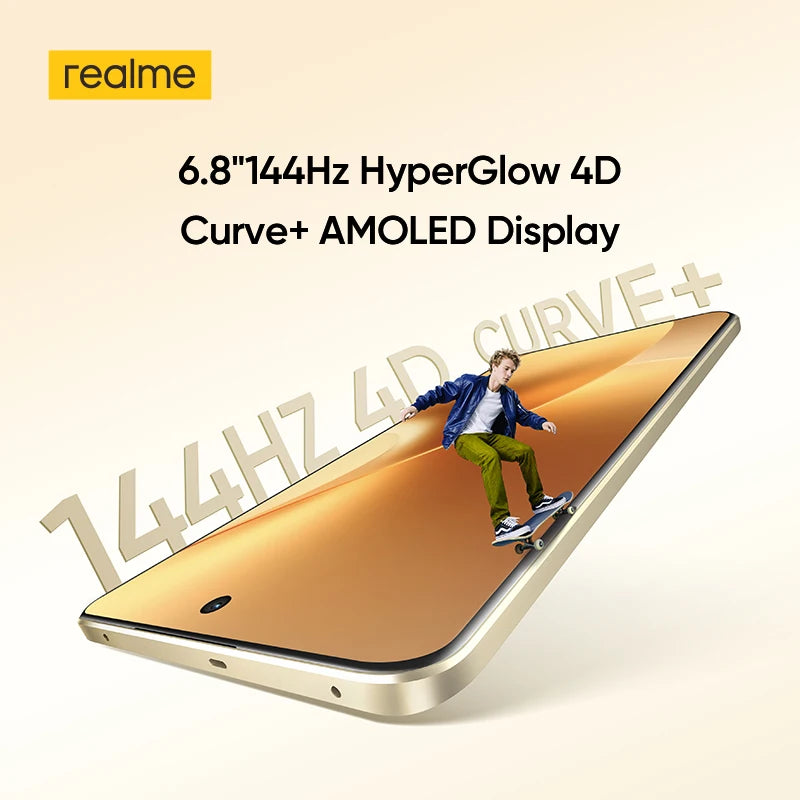 [World Premiere] realme 15 Pro 5G Smartphone Snapdragon 7 Gen 4 Chipset 7000mAh Battery 80W Charge Triple 50MP Camera 6.8" 144Hz