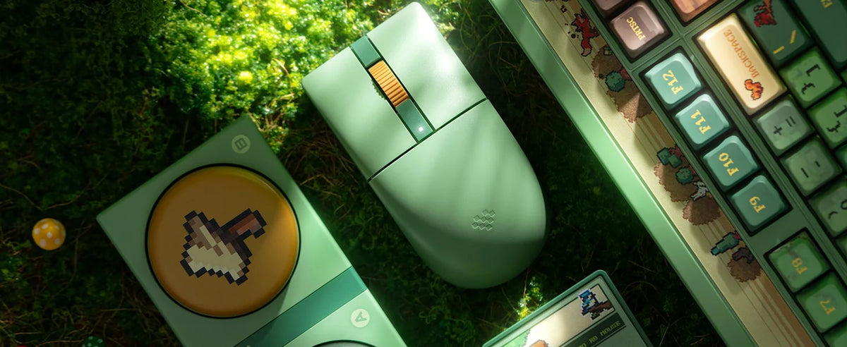 8BitDo Retro 87 Mechanical Keyboard & Retro R8 Mouse - Forest Wonder Officially licensed by XBOX. Compatible Windows Android.