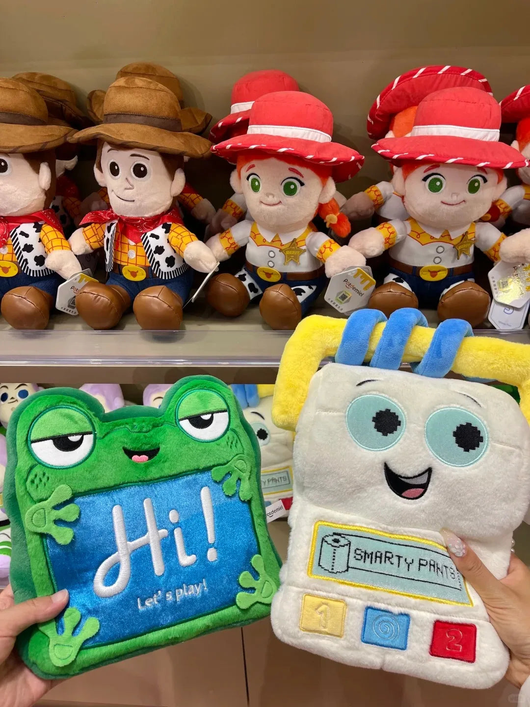 Genuine Toy Story 5 Soft Cuddly Plush Woody Jessie Lilypad Smarty Pants Atlas Stuffed Doll Desktop Collectible Display Ornament