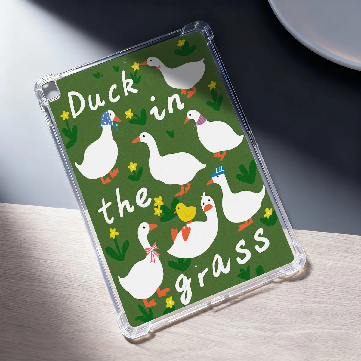 Clear Transparent Tablet Case for Apple iPad Pro 12.9 13 9.7 10.5 A16 11 10 9 8 Air 13 Mini 6 5 4 Cover Cute Artistic Cat Shell