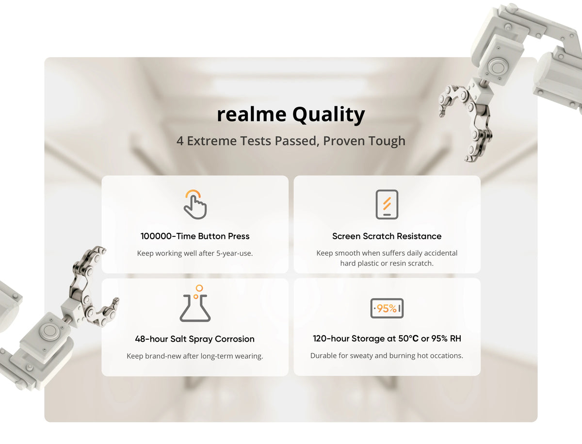 realme Watch 5 Smart Watch Global Version 1.97" AMOLED Display Sports & Health Monitoring 14-day Battery Life IP68 Bluetooth 5.3