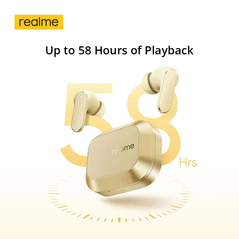 Global Version realme Buds Air 8 55dB Ultra Depth Noise Cancellation True Wireless Earphone Bluetooth 5.4 Earbuds LHDC 5.0 IP55