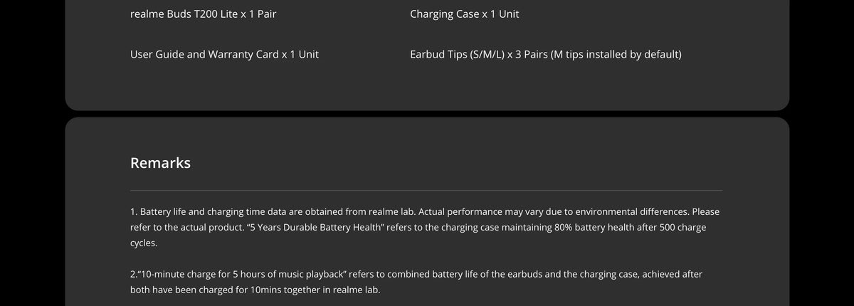realme Buds T200 Lite TWS Earphone 12.4mm Dynamic Bass Driver Up to 48 Hours of Playback AI Deep Noise Cancellation Bluetooth5.4