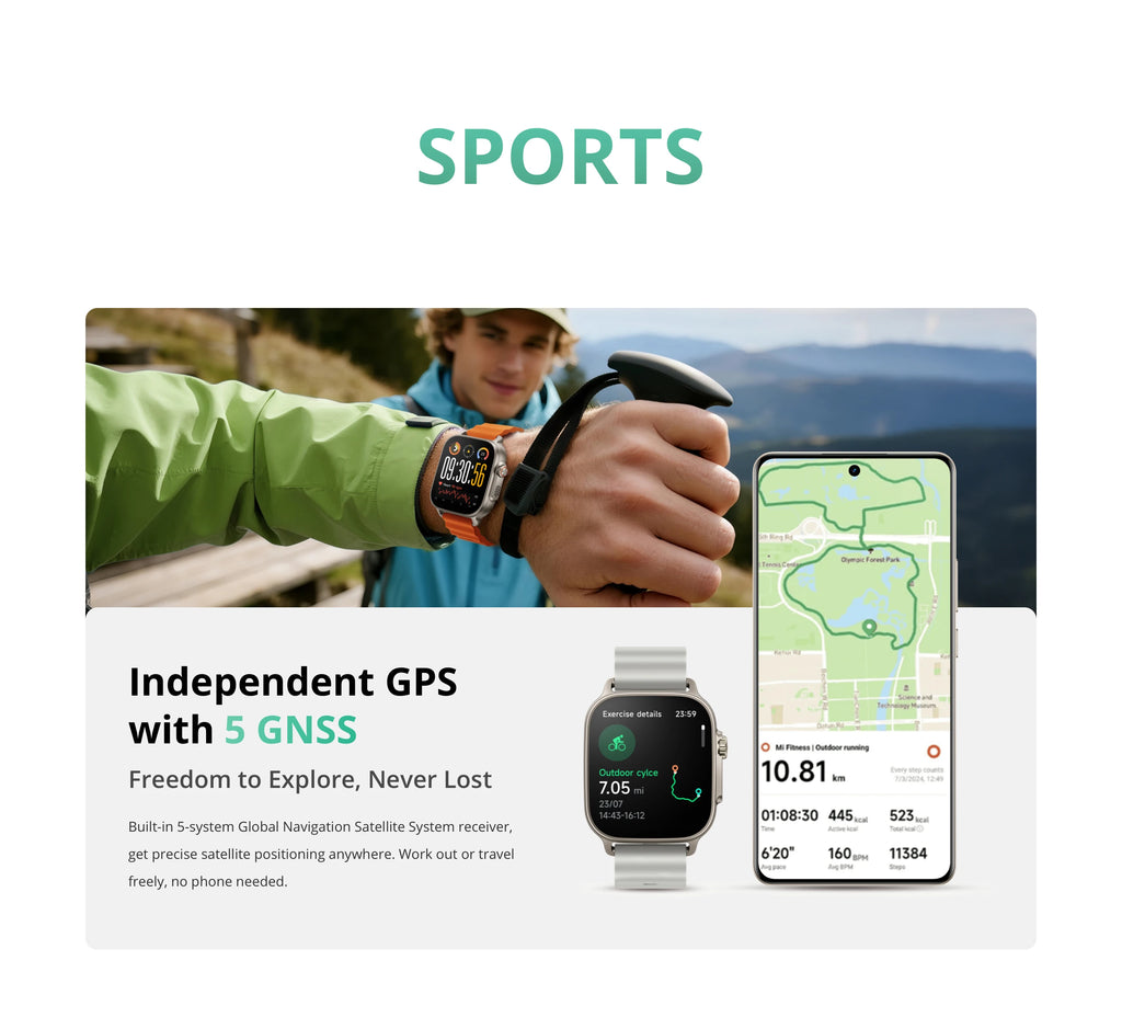 realme Watch 5 Smart Watch Global Version 1.97" AMOLED Display Sports & Health Monitoring 14-day Battery Life IP68 Bluetooth 5.3