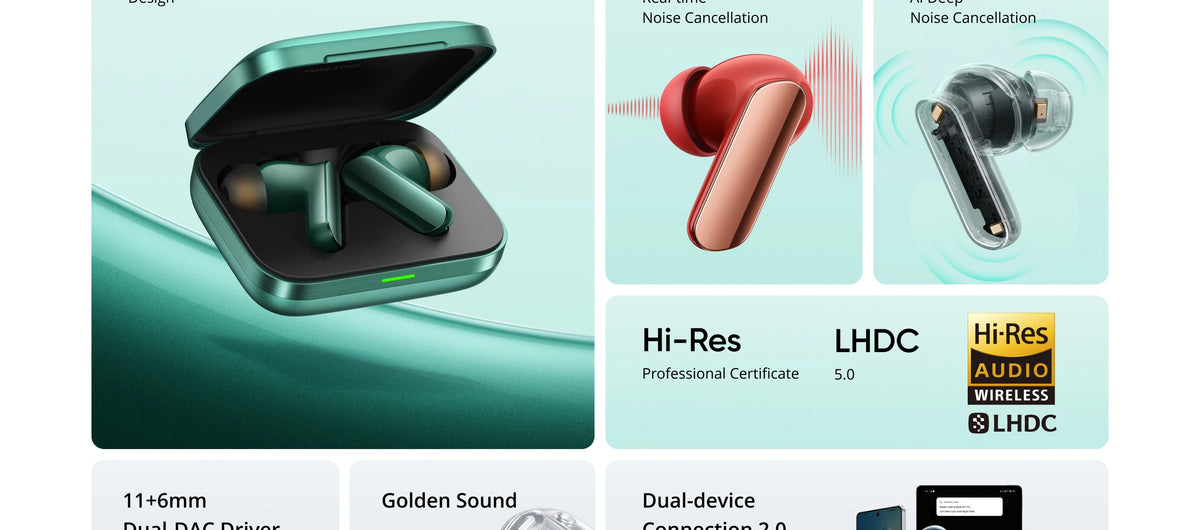 realme Buds Air 7 Pro TWS Earphone AI Live Translator 53dB Noise Cancellation 3D Spatial Effect 11+6mm Dual-dac Driver LHDC 5.0