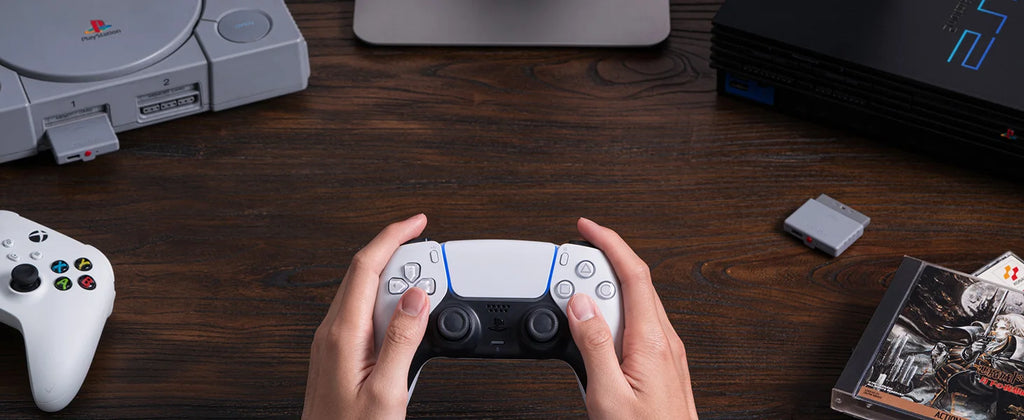 8BitDo Retro Receiver Adapter Dongle for PS1 PS2 Windows Support Xbox Series / Xbox One Controller Switch PS5 PS4 Gamepad