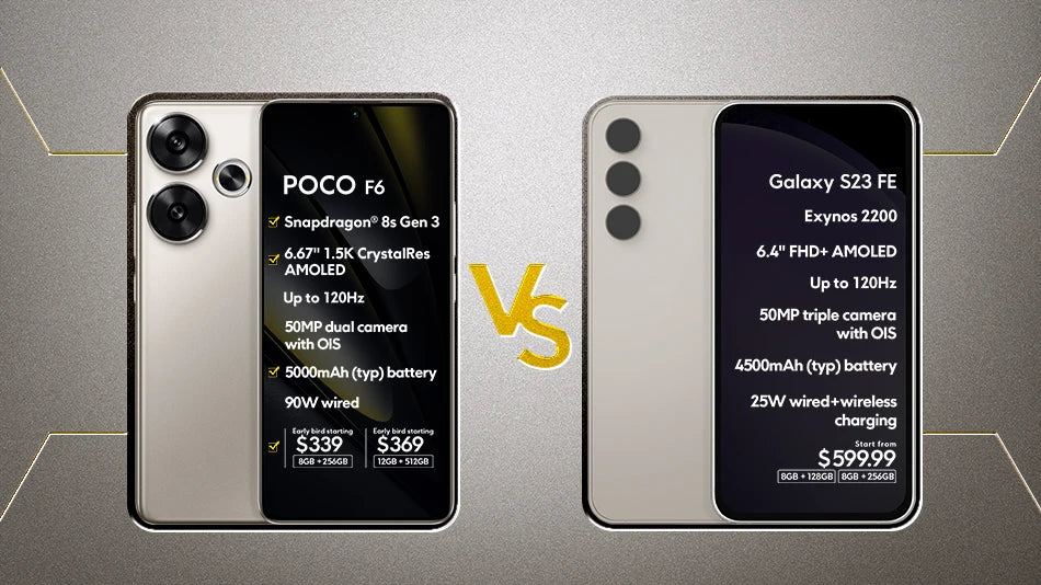 Global Version POCO F6 5G Smartphone Snapdragon®8s Gen 3 NFC 120Hz Flow AMOLED 90W Turbo Charging 5000mAh 50MP Camera NFC