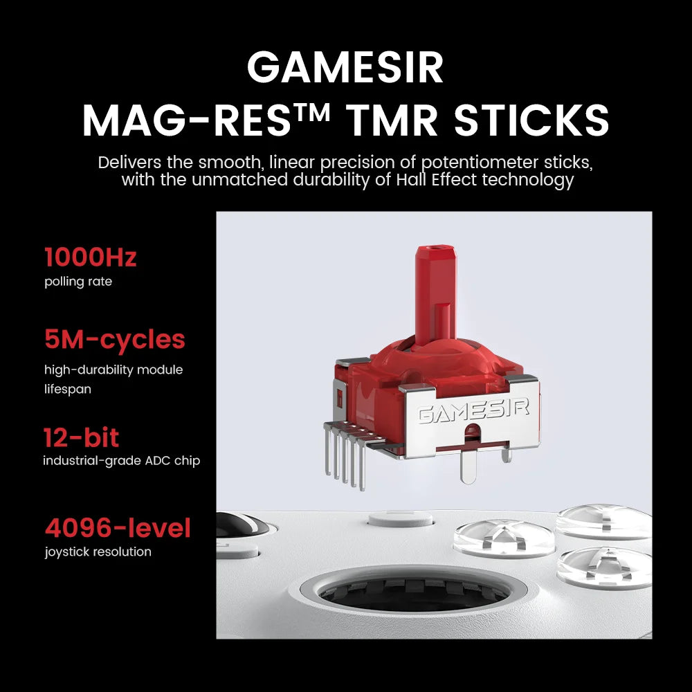 GameSir G7 Pro Xbox Series X|S Controller - TMR Sticks, Hall Effect Triggers, 1000Hz Polling, 6-Axis Gyro, Charging Station