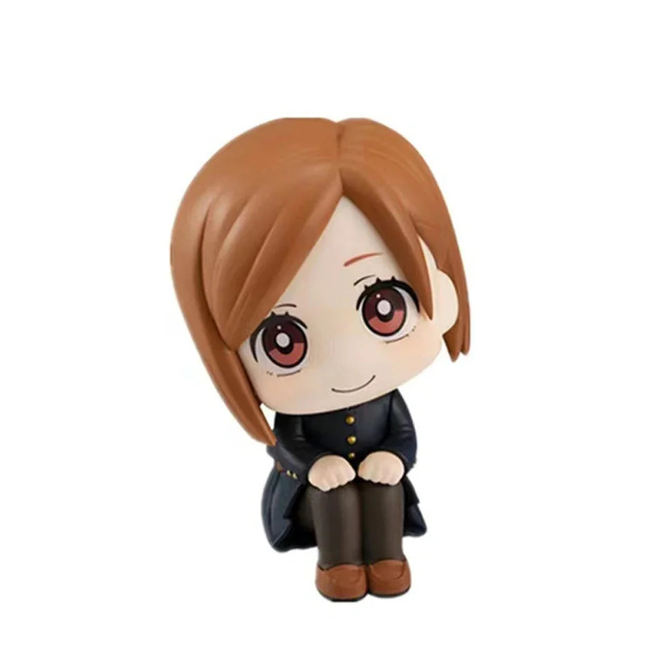 6.5cm Anime Jujutsu Kaisen Figure Itadori Yuji Gojo Satori Fushiguro Megumi Kugisaki Kawaii Toy Car Decoration PVC Model Gift