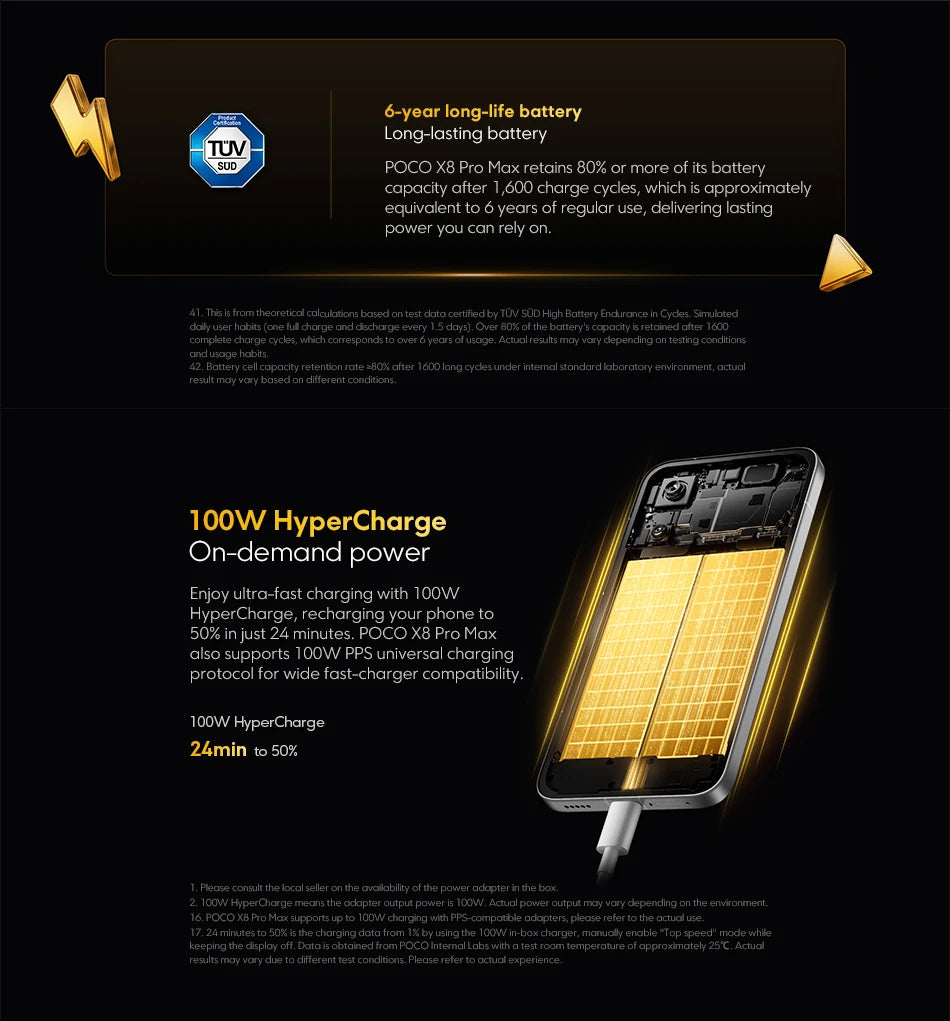 【World Premiere】Global Version  POCO X8 Pro Max 8500mAh Smartphone Dimensity 9500s 6.83'' 1.5K 120Hz Ultra-Bright AMOLED Display