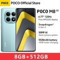 POCO M8 5G Global Version Smartphone 256GB 512GB Snapdragon® 6 Gen 3 NFC 6.77" 120Hz Display 50MP Main Camera 45W Charging