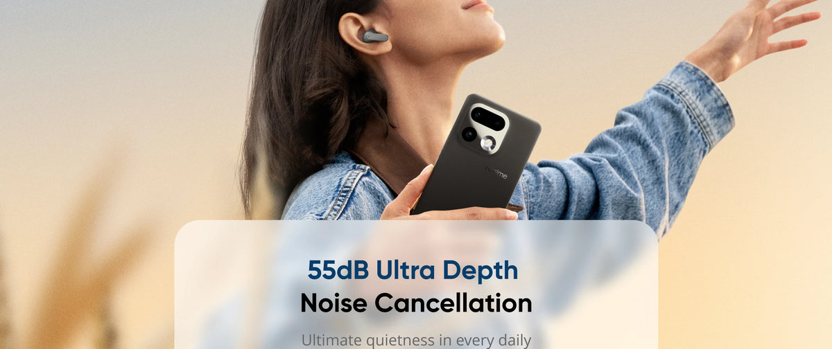 Global Version realme Buds Air 8 55dB Ultra Depth Noise Cancellation True Wireless Earphone Bluetooth 5.4 Earbuds LHDC 5.0 IP55