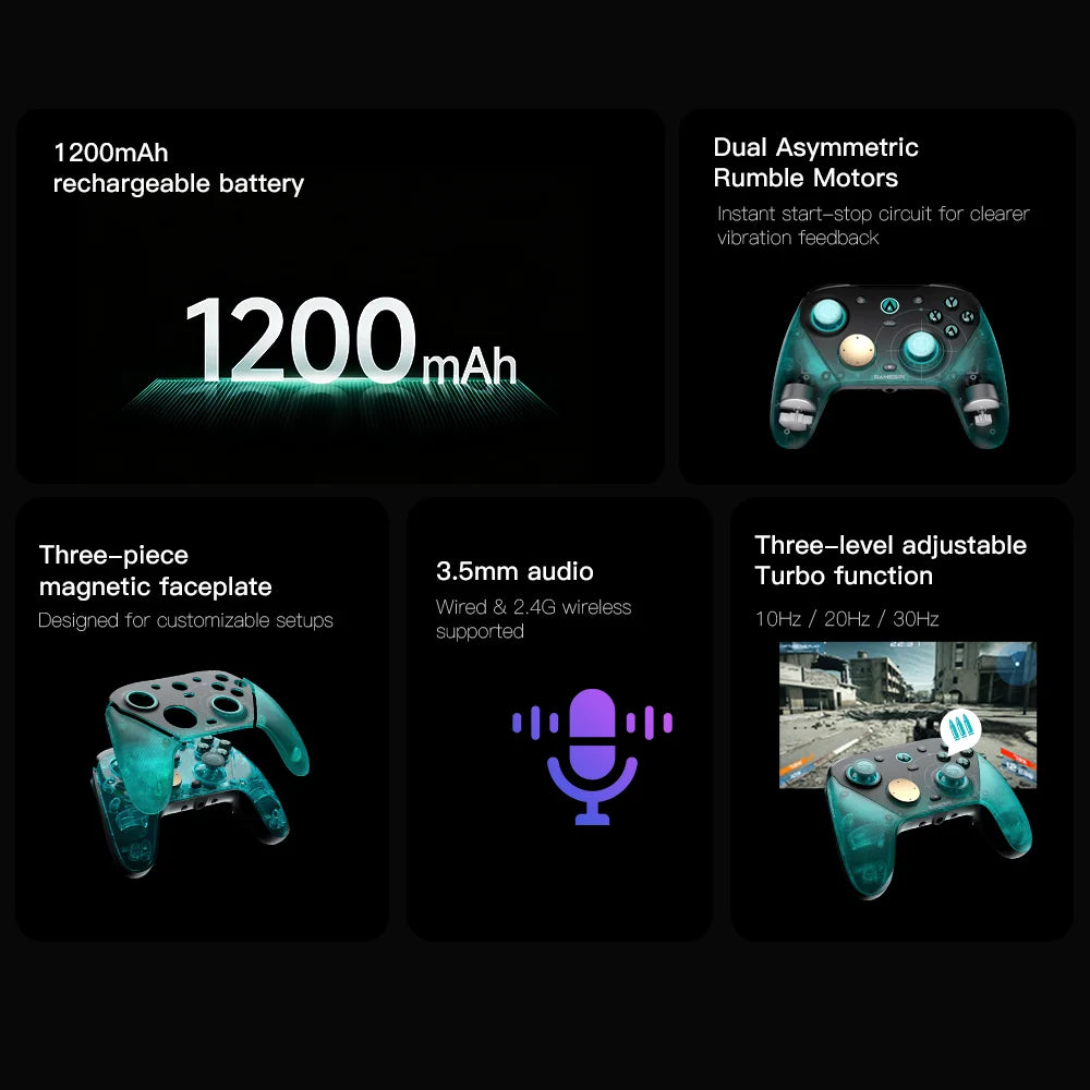 GameSir G7 Pro 8K Aimlabs Edition Wireless Switch Controller 8000Hz Polling Rate Gamepad, TMR Gen-2 Joystick Hall Effect Trigger