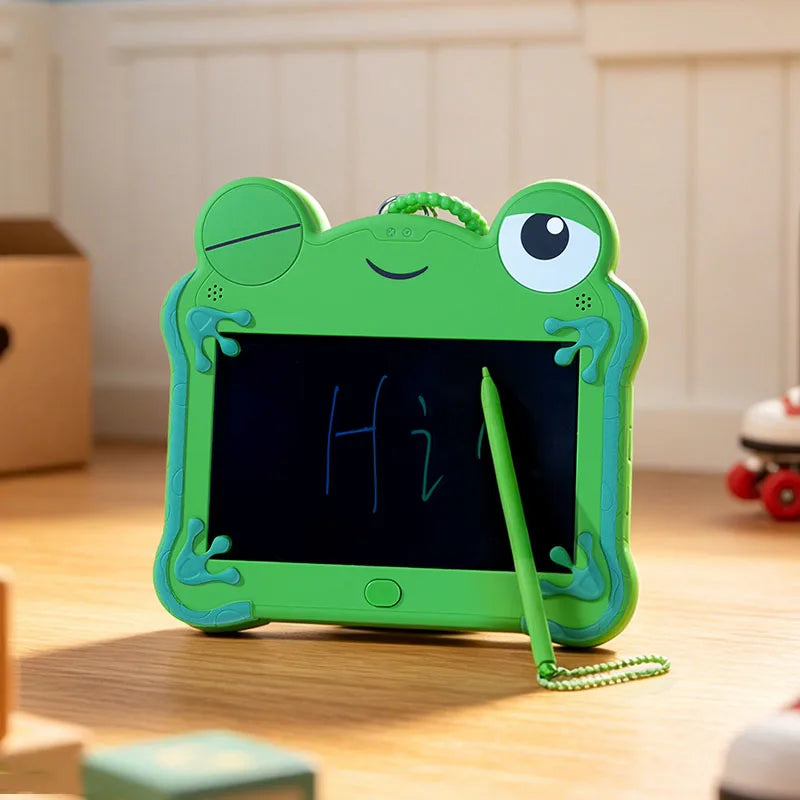 Anime Movie Frog Lilypad Cosplay LCD Handwriting Board Keychain Childs Erasable Graffiti Drawing Board Kawaii Backpack Bag Decor