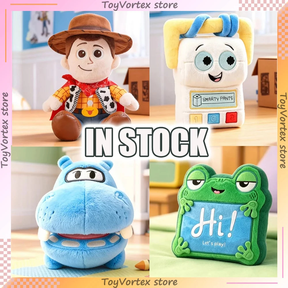 Genuine Toy Story 5 Soft Cuddly Plush Woody Jessie Lilypad Smarty Pants Atlas Stuffed Doll Desktop Collectible Display Ornament