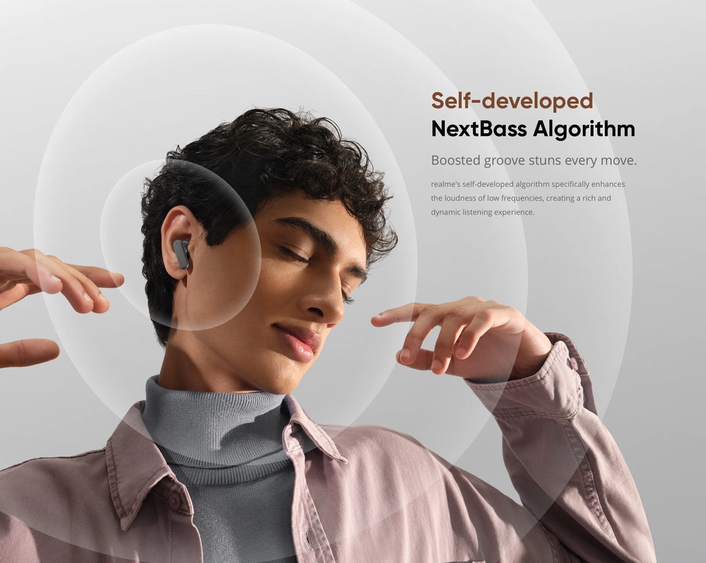 realme Buds Air8 TWS Earphone 11+6mm Premier Dual Drivers 55dB Noise Cancellation Up to 58 Hours of Playback IP55 Bluetooth 5.4