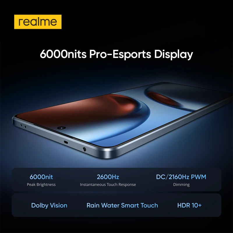 [World Premiere] realme GT 7T 5G Smartphone Dimensity 8400-MAX Chipset 7000mAh Battery 120W Charge 6.8" 120Hz AMOLED Display NFC