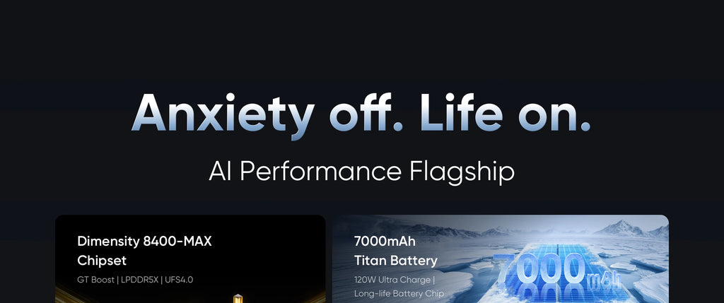 [World Premiere] realme GT 7T 5G Smartphone Dimensity 8400-MAX Chipset 7000mAh Battery 120W Charge 6.8" 120Hz AMOLED Display NFC