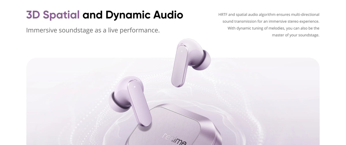 Global Version realme Buds Air 8 55dB Ultra Depth Noise Cancellation True Wireless Earphone Bluetooth 5.4 Earbuds LHDC 5.0 IP55