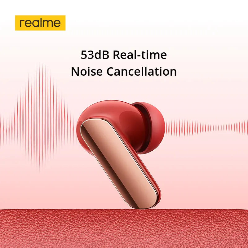 realme Buds Air 7 Pro TWS Earphone AI Live Translator 53dB Noise Cancellation 3D Spatial Effect 11+6mm Dual-dac Driver LHDC 5.0