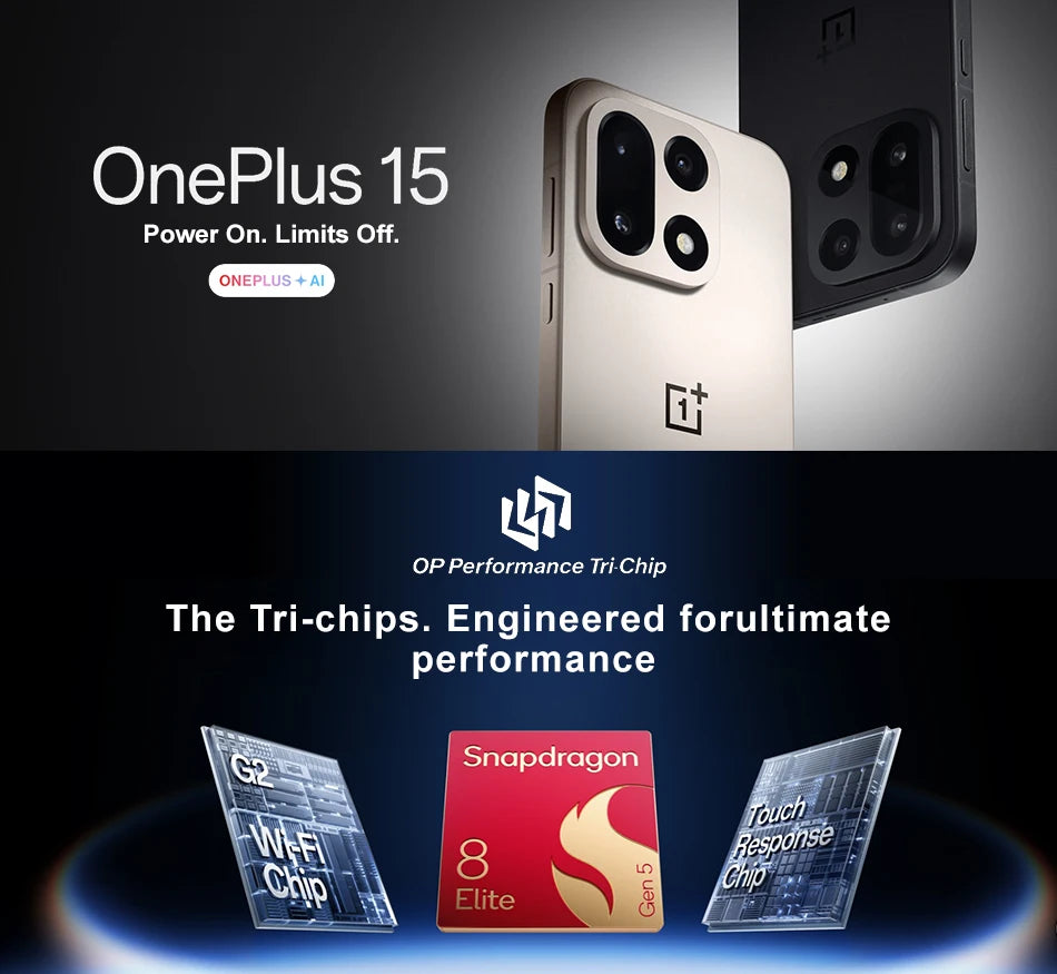 Chinese Version OnePlus 15 Unlocked 5G Smartphone Snapdragon 8 Elite Gen 5 6.78'' 165Hz Screen 50MP Camera 7300mAh Battery NFC