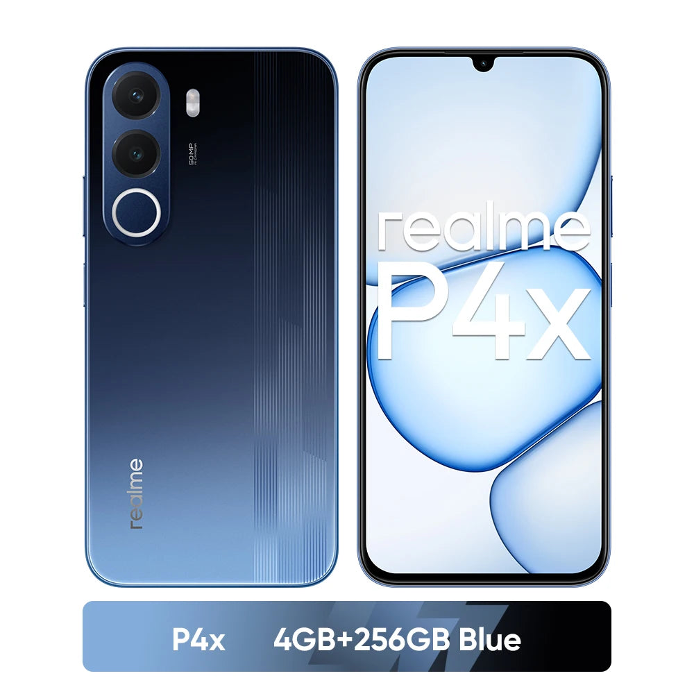 [New Launch] realme P4x Smartphone 6.8" 120Hz LCD Display UNISOC T7250 Chipset 50MP AI Camera 8000mAh Battery 45W Charge NFC