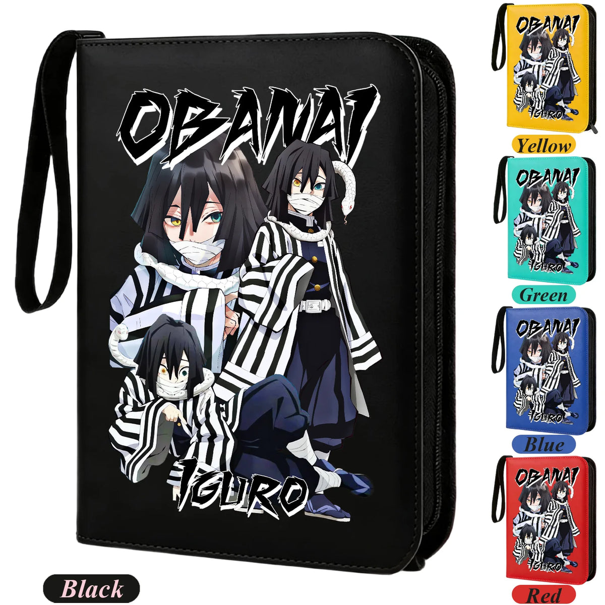 400pcs Anime Demon Slayer Zipper Card Album Book Collection Card Storage Folder Hold Tanjiro Game Cards Binder Holder Protector
