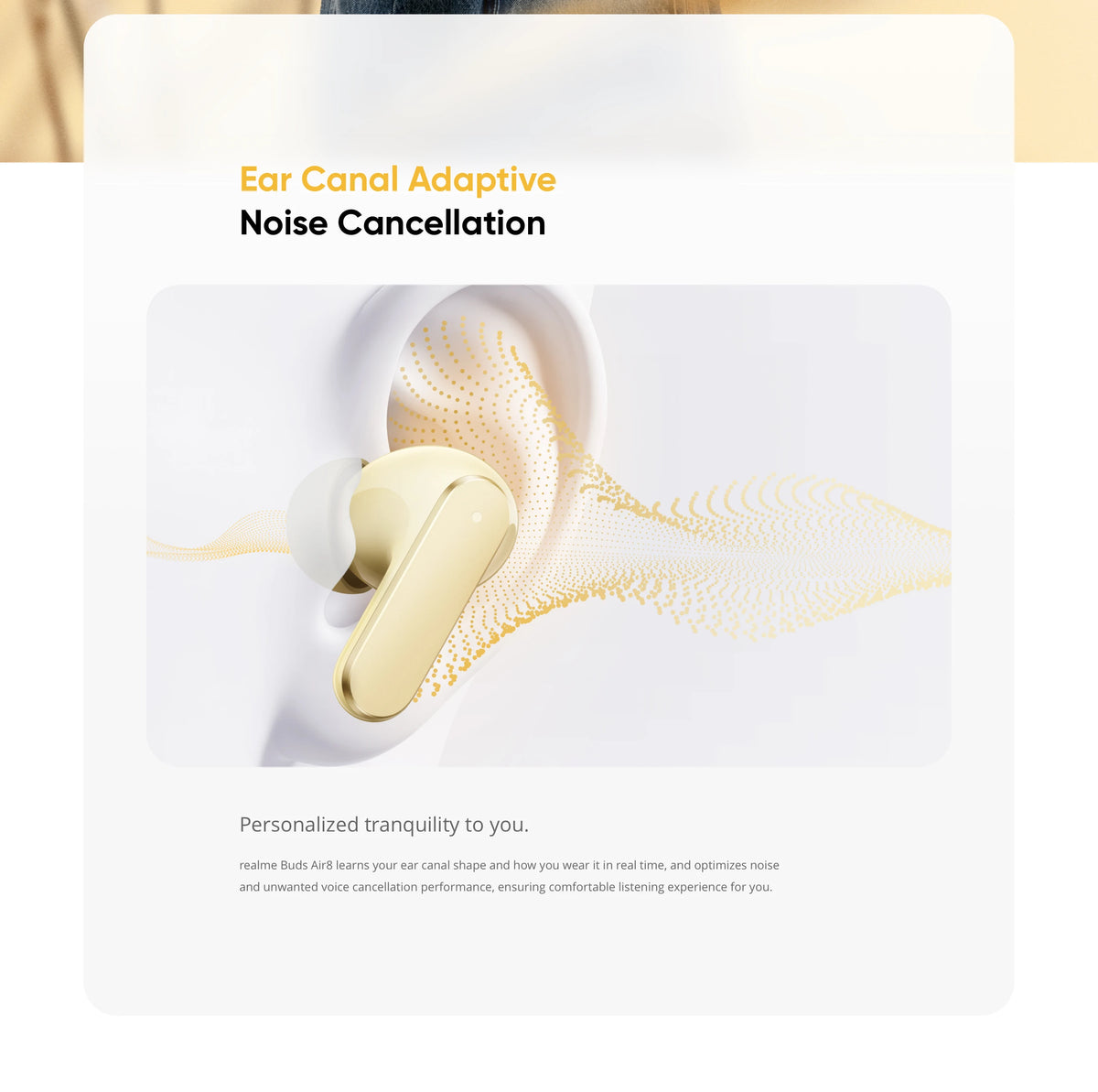 realme Buds Air8 TWS Earphone 11+6mm Premier Dual Drivers 55dB Noise Cancellation Up to 58 Hours of Playback IP55 Bluetooth 5.4